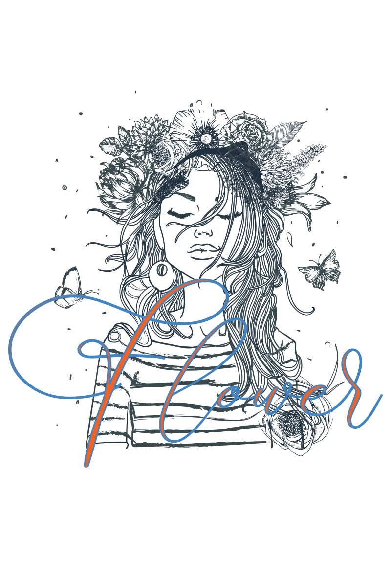 HARANG - Wholesale T-shirt met print - Dames - M8248 FLOWERS T-shirt met grafische print2