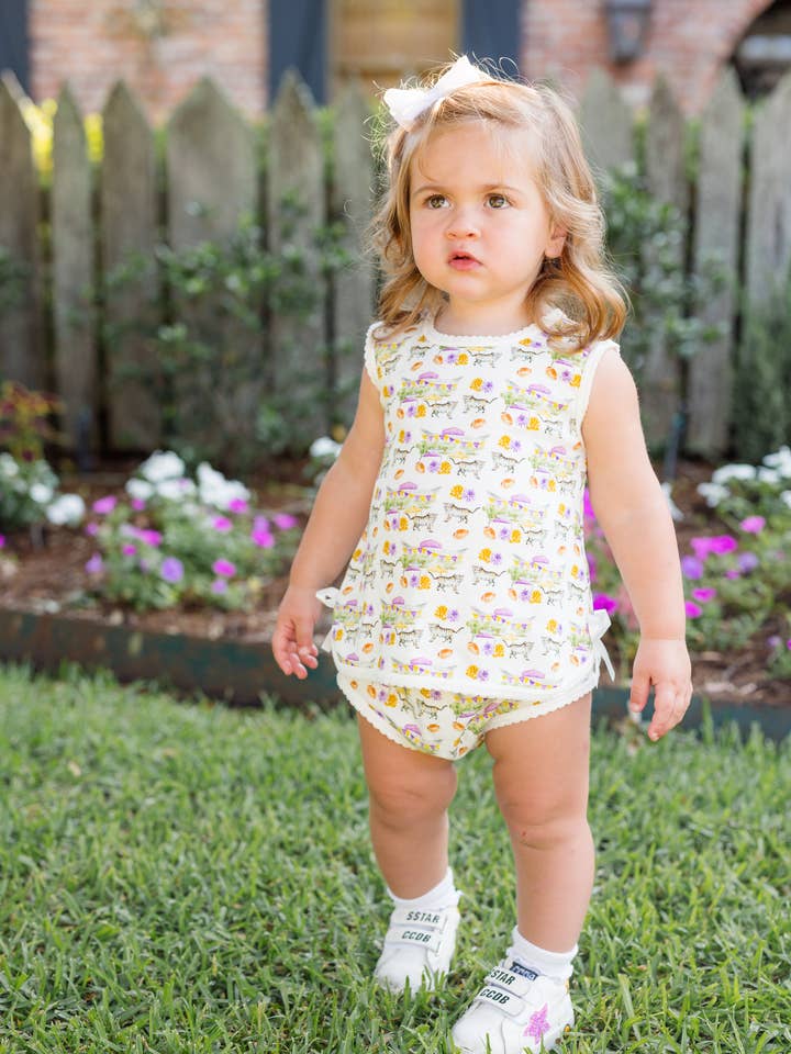 Finn + Rae Co - Wholesale Clothing Set - Baby - Tiger Touchdown Stadium Diaper Set