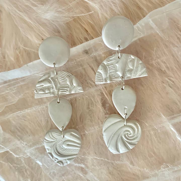 Hope Clay baumeln Ohrringe für den Großhandel von Wyndom Haus