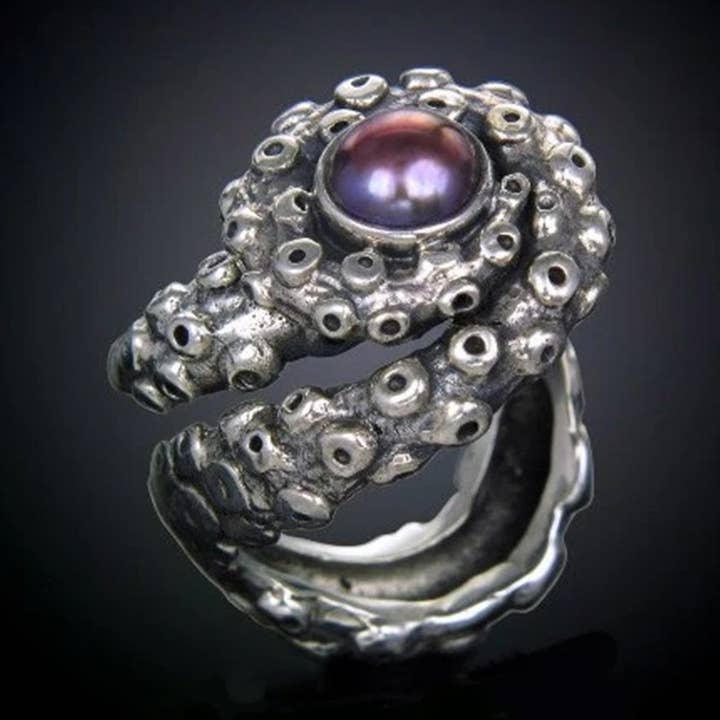 ANEL EM PEDRA TENTÁCULO por atacado de Mercurious Designs