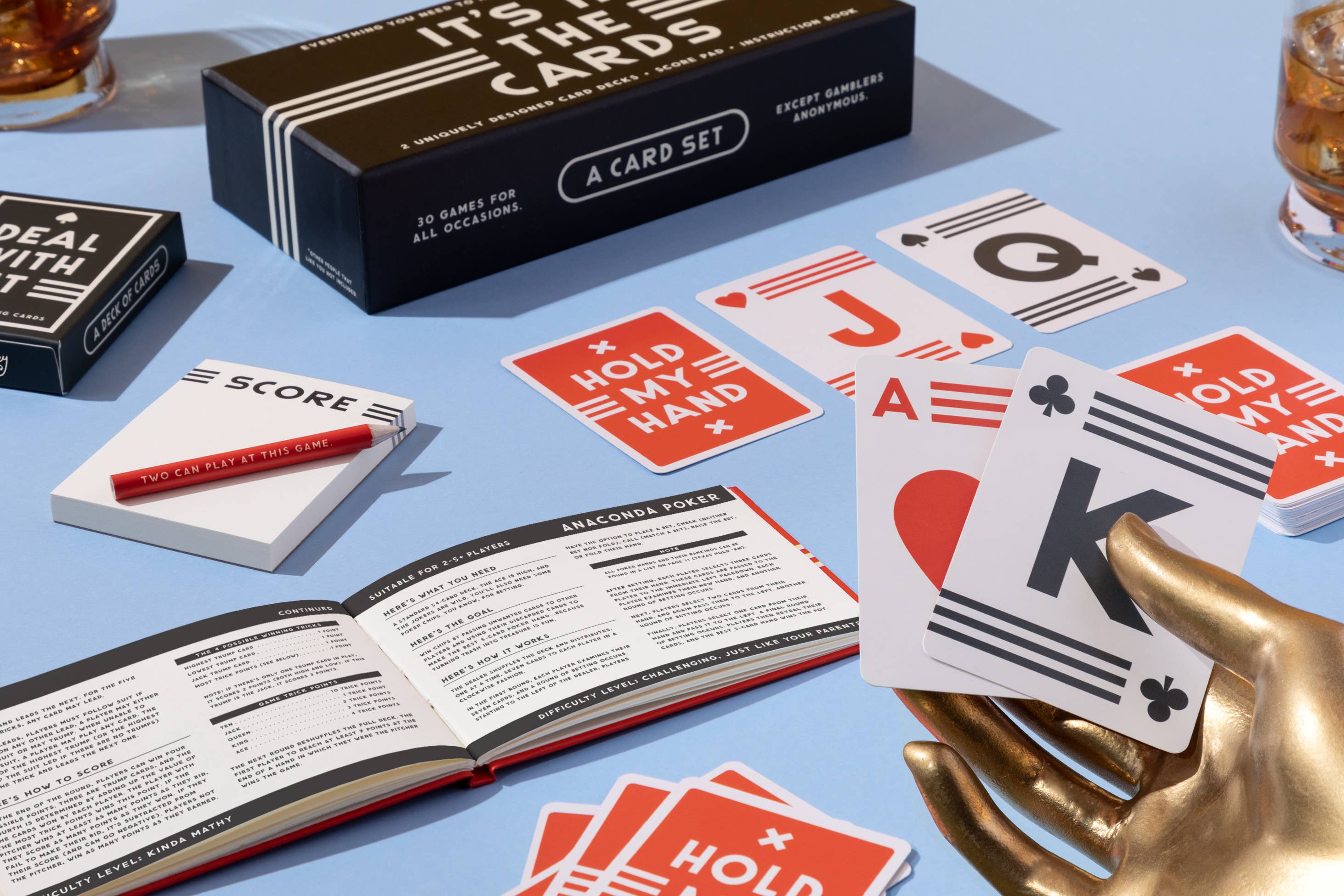 Chronicle Books - Wholesale Card Game - Brass Monkey It's In The Cards Playing Card Game Set1