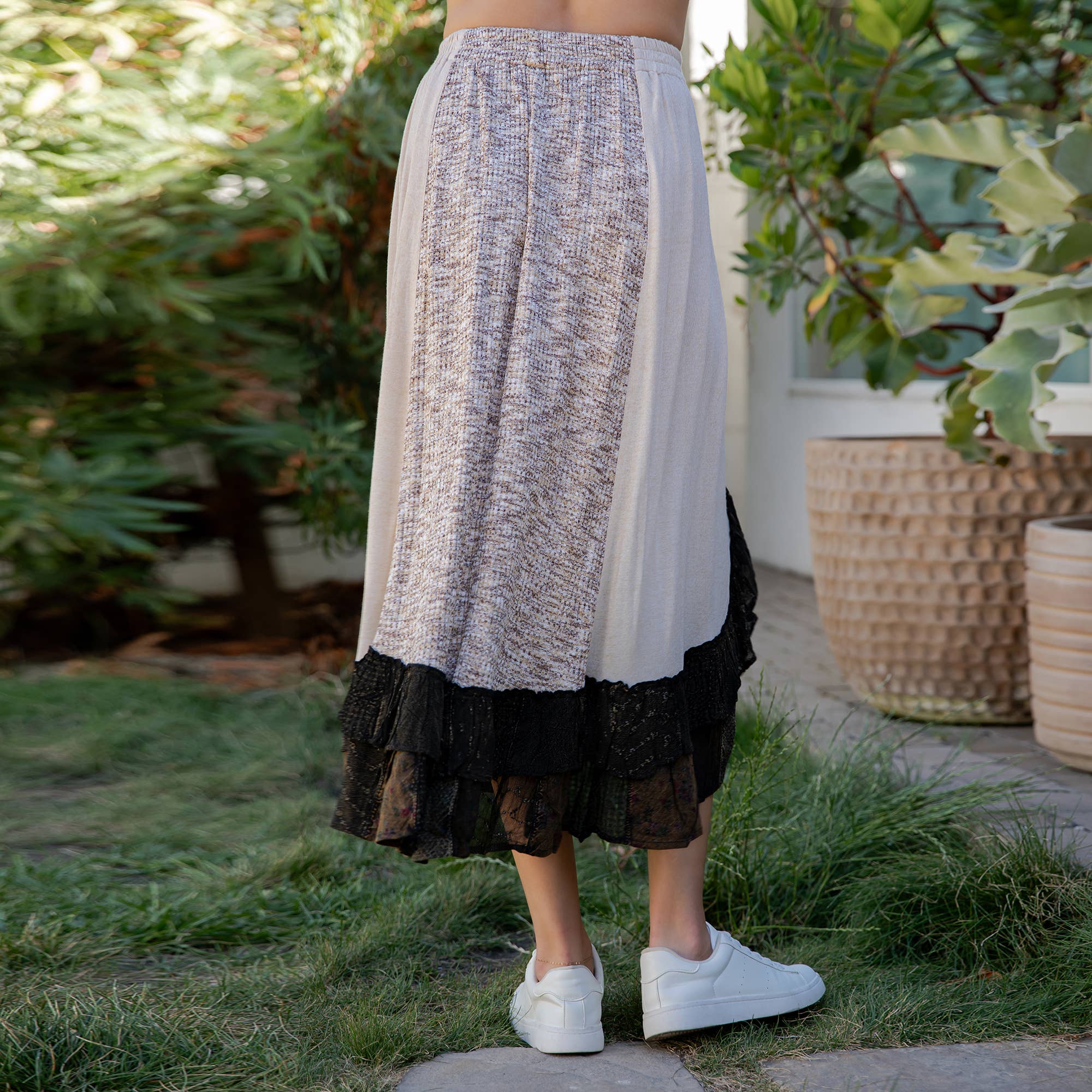 Young Threads - Wholesale Skirt - Women's - Bohoemia Mid-Length Skirt with Rayon Print (New Color)20