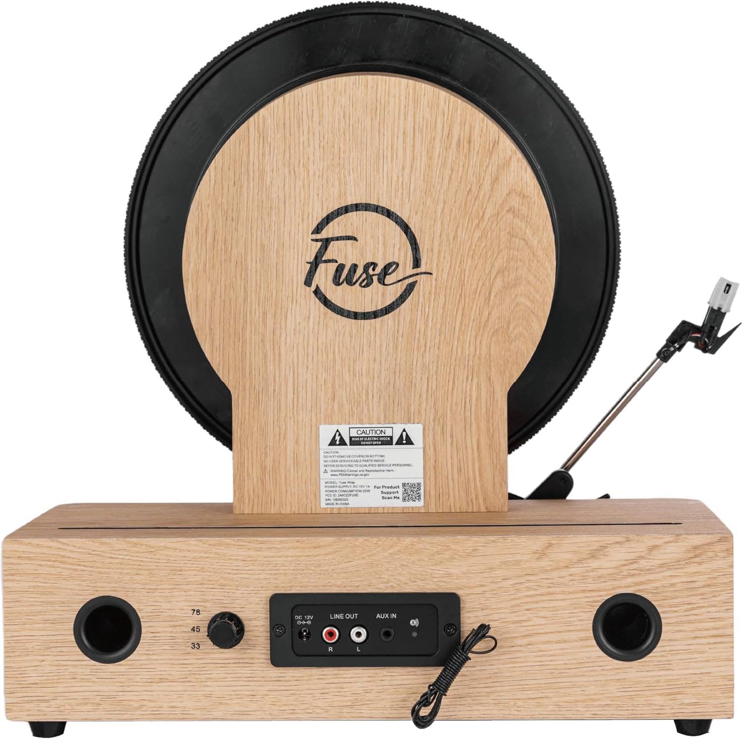 Master Tailgaters, LLC - Wholesale Speakers - Fuse Wrap Vertical Record Player with Bluetooth7