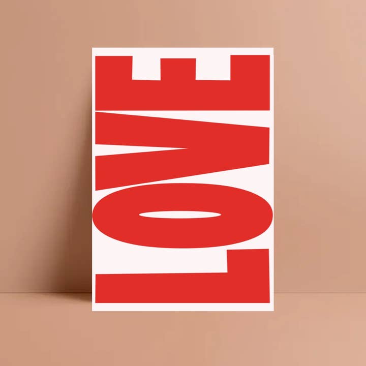 LOVE postcard for wholesale by Ute Arnold / Hej.Ibiza