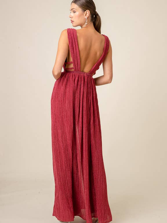 RASPBERRY ALLURE MAXI DRESS for wholesale on Faire