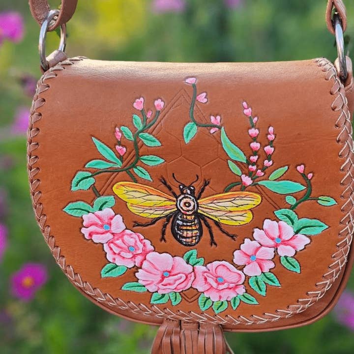 Bruin Bumble Bee schoudertas - Bruin voor groothandel op Faire4