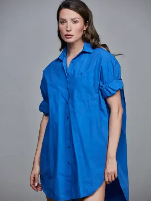 SixtyDays - Vendita all'ingrosso Camicia button down - Donna - Camicia boyfriend oversize in cotone - 40 colori26