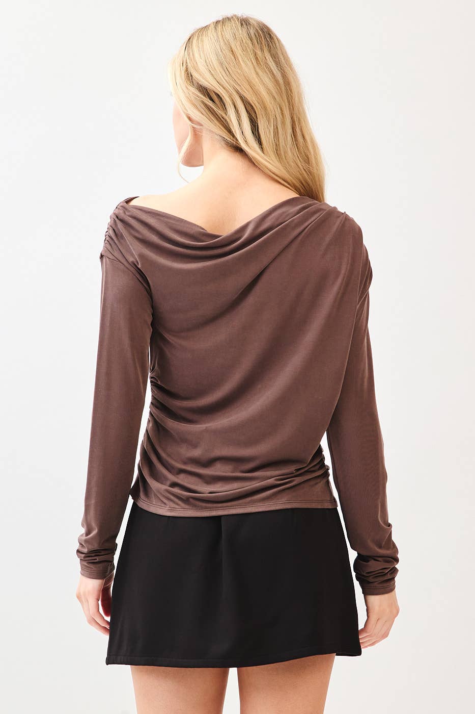 mittoshop - Wholesale Knit Top - Women's - ONE SHOULDER LONG SLEEVE DRAPE BRUSHED KNIT TOP18