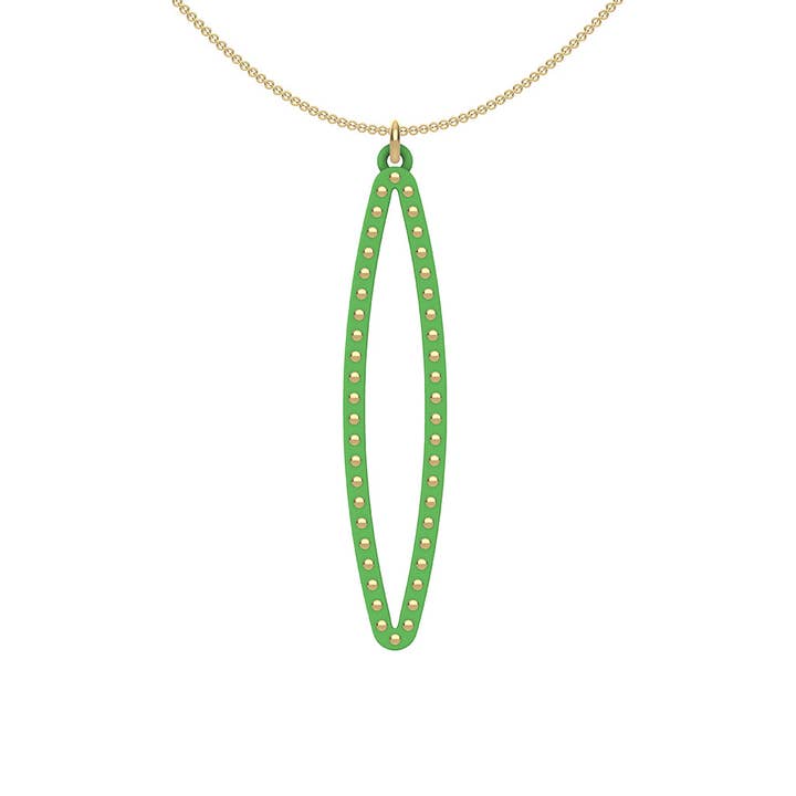 GRASS PETAL pendant MEDIUM: gold or sterling studs for wholesale by Ree Gallagher Jewelry