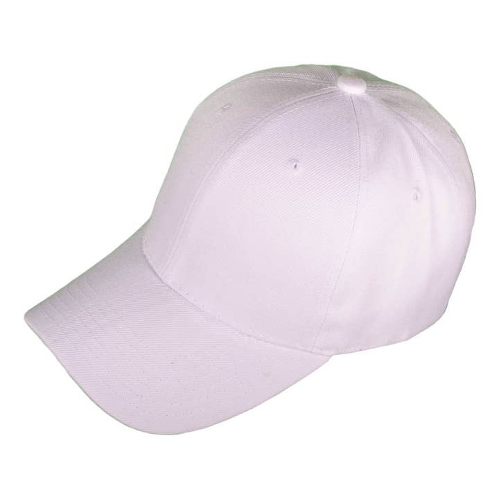 Buck Wholesale - Wholesale Baseball Cap - Unisex - Blank Baseball Hats - BK Caps Structured 6 Panel Mid Profile