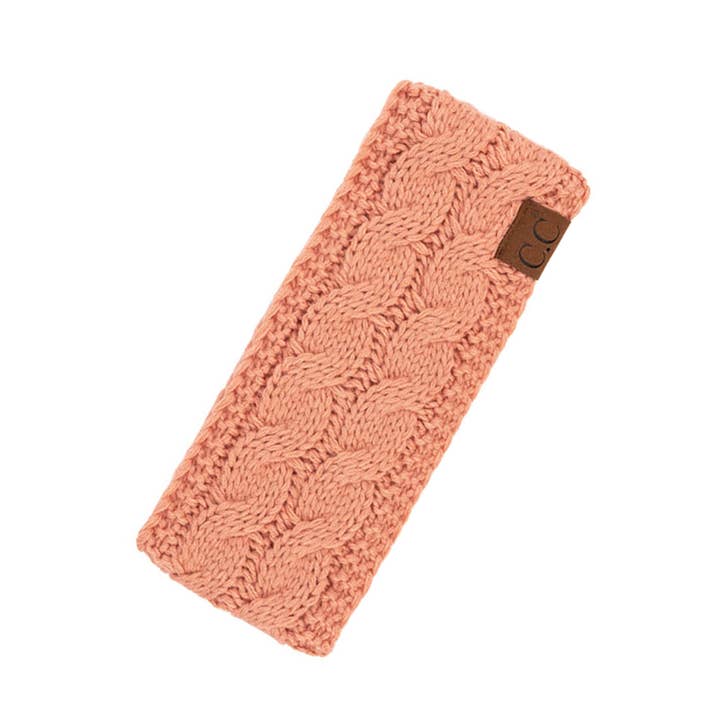 Hana - Wholesale Fashion Headband - Women's - C.C Cable Knit Solid Headband50