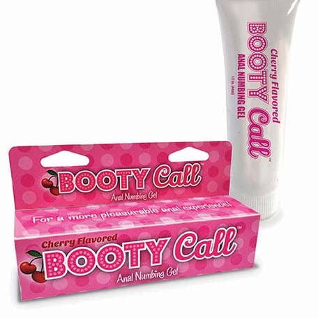 Little Genie Productions - Vente Gel retardant - Gel Anesthésiant Anal Booty Call - Cerise