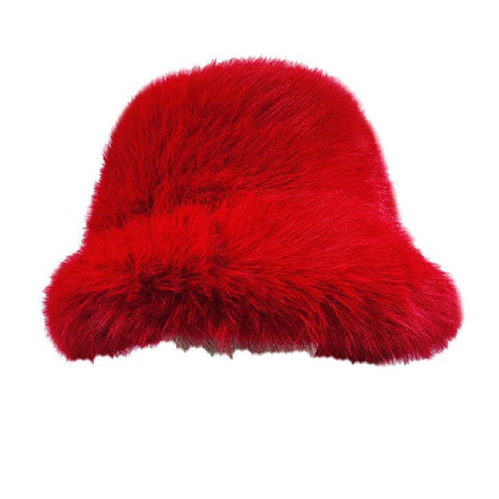 Embellish Your Life – wholesale Bucket Hat - Dam – Fuzzy fuskpäls hink hatt5