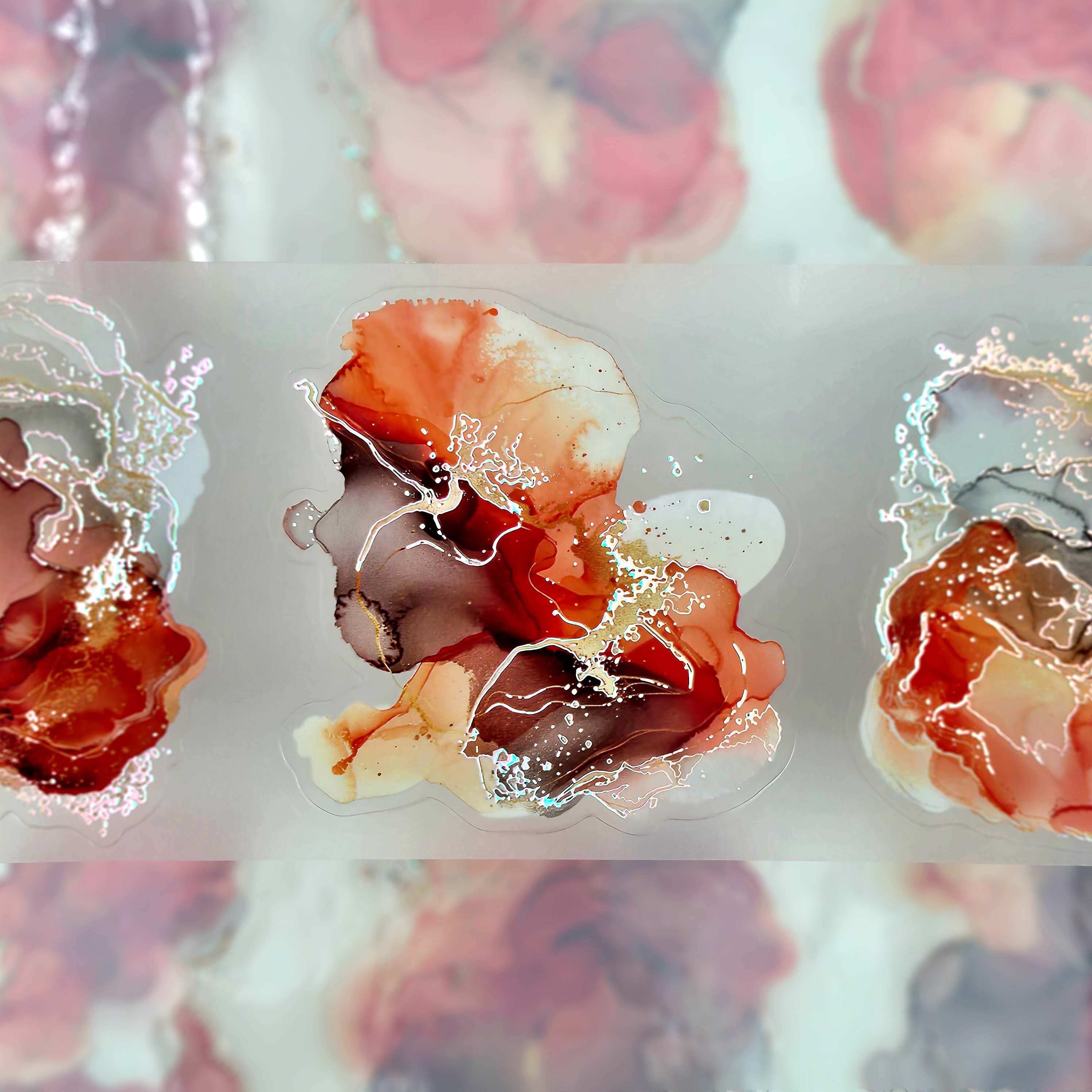 MIC & MIM Premium Paper Shop - Vendita all'ingrosso Nastro washi - MIC | Nastro PET (3D laminato e taglio kiss-cut): Rusty Splash2