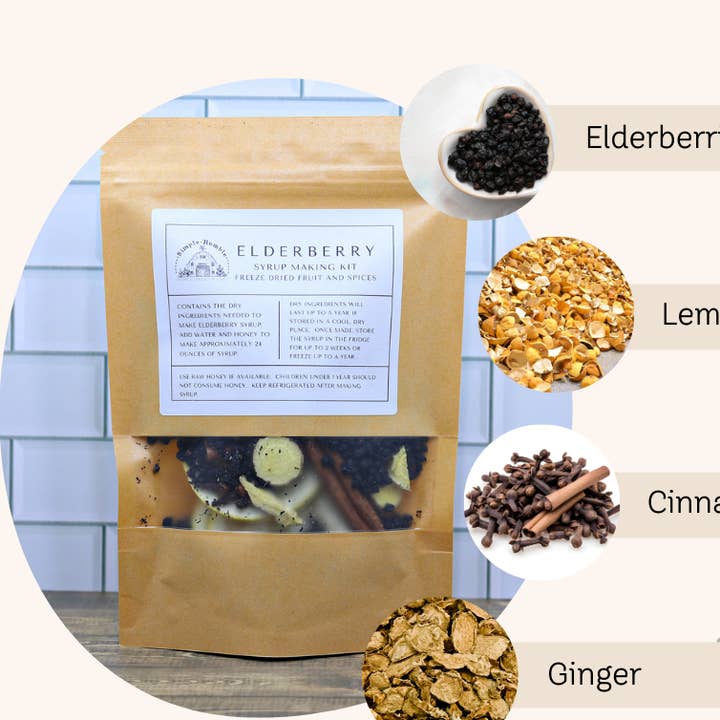 DIY Elderberry Syrup Making Kit for wholesale by Homesteading in Ohio LLC