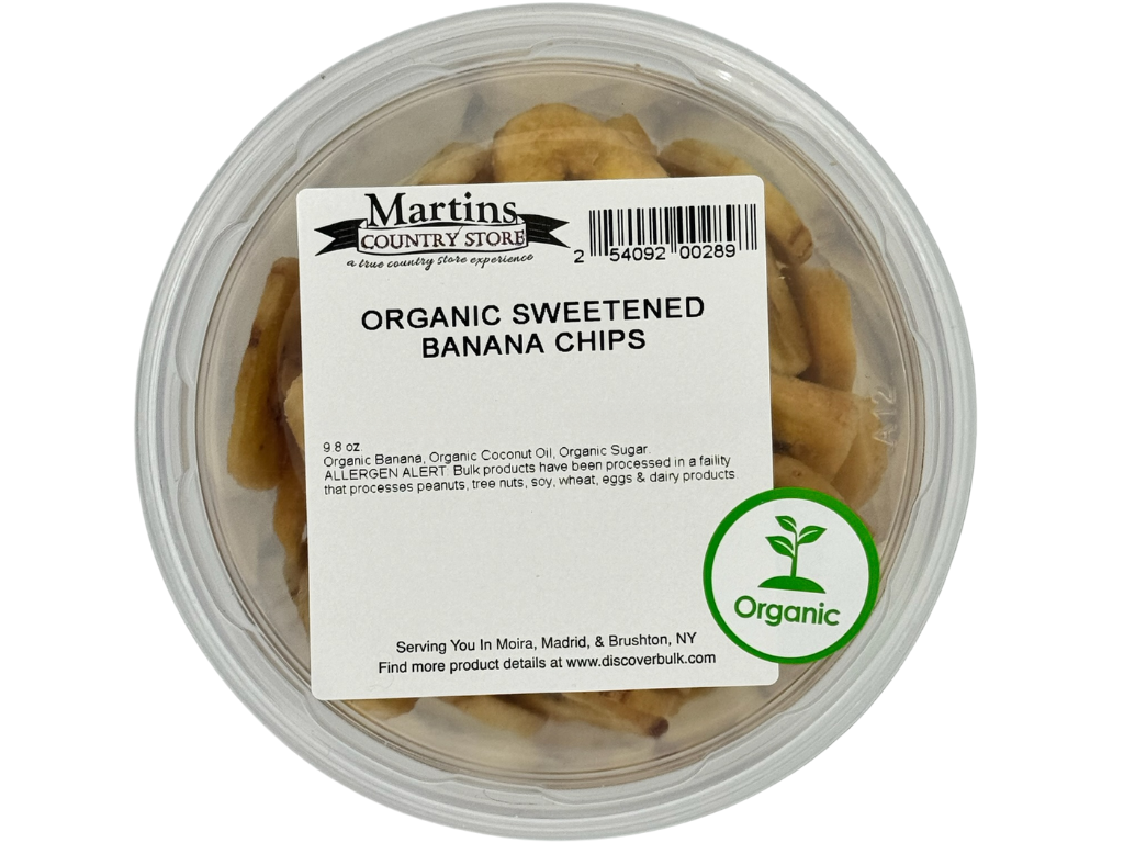 Martin's Country Store LLC - Vendita all'ingrosso Patatine - PATATINE DI BANANA ZUCCHERATE BIOLOGICHE 9.8oz3