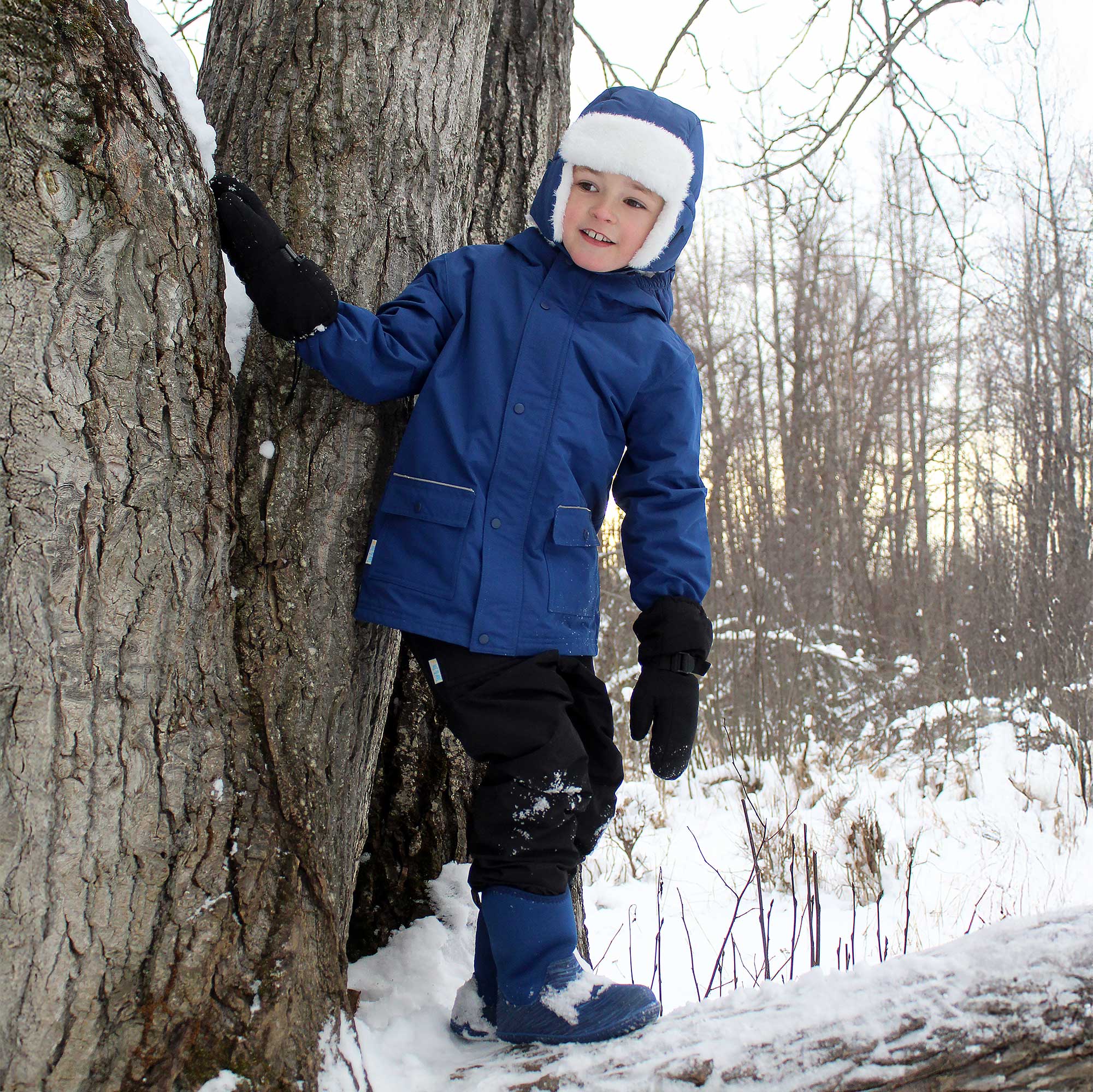 Jan & Jul - Wholesale Raincoat - Kids - Nebula Blue | Cozy-Dry Waterproof Jacket2