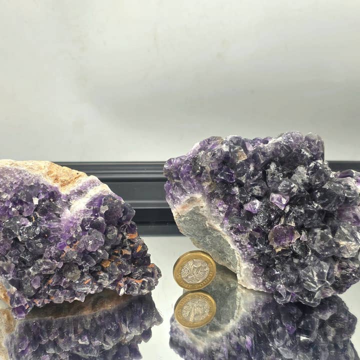 Distinction Crystals - Wholesale Spiritual stone/crystal - Dark Purple Mapatizya Amethyst Crystal Clusters 600-700g3