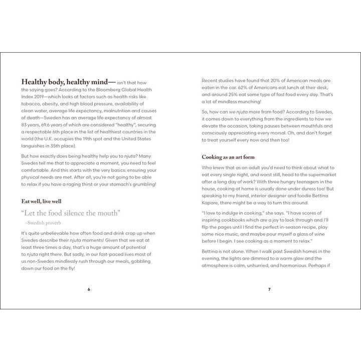 HarperCollins - Wholesale Body, Mind & Spirit Book - Njuta: Niki Brantmark2