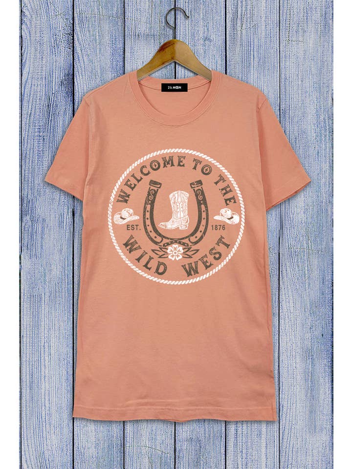 2&moon - Wholesale Screen Printed T-Shirt - Women's - Wild West Graphic Tee2