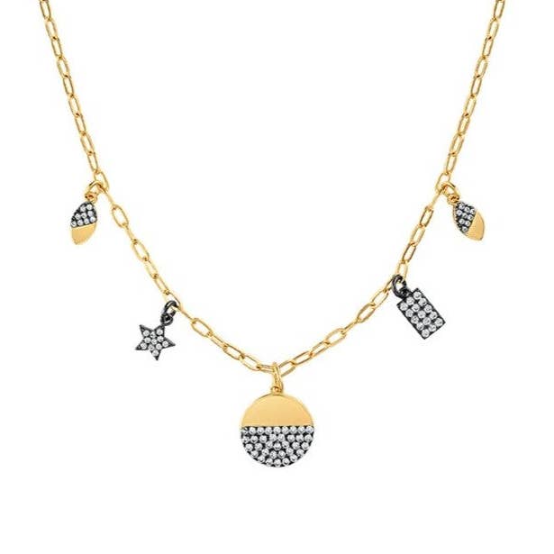Colar Charms Sky Pave por atacado de Josefina Jewels