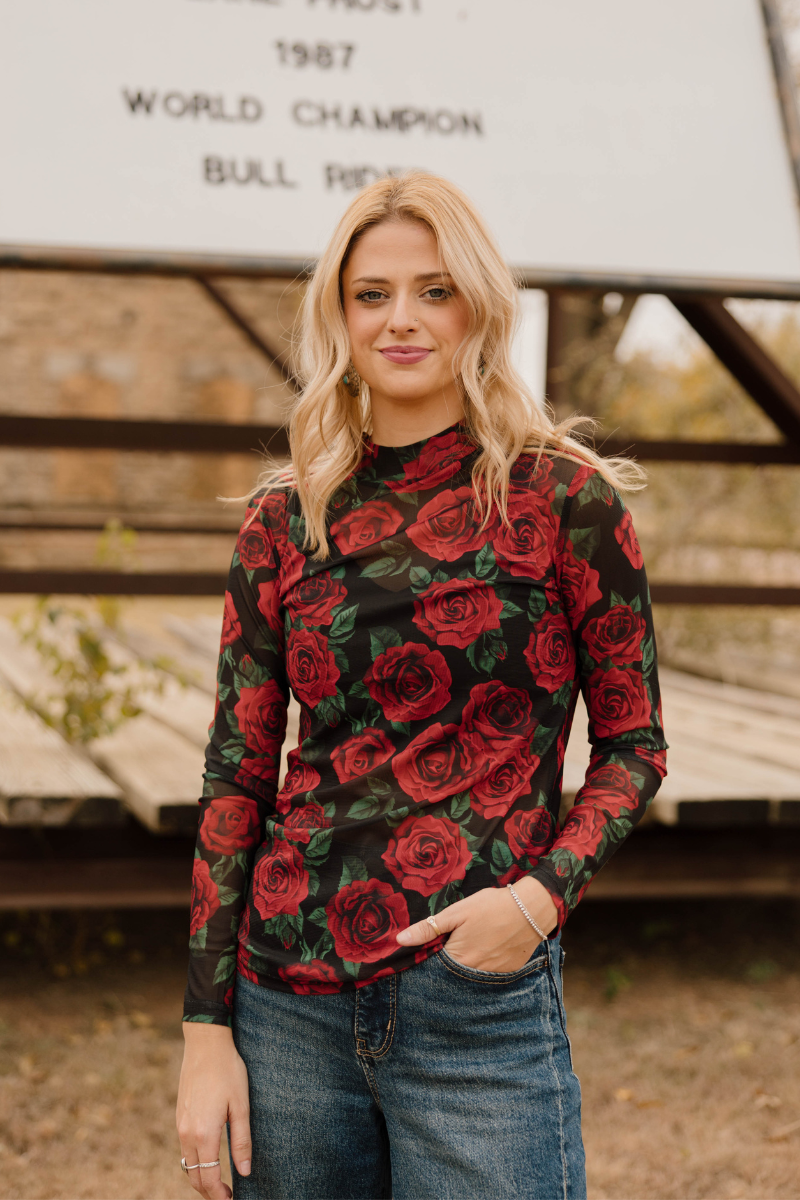 Sterling Kreek - Vendita all'ingrosso Camicetta - Donna - Top a Rete Rosa del Mio Cuore5