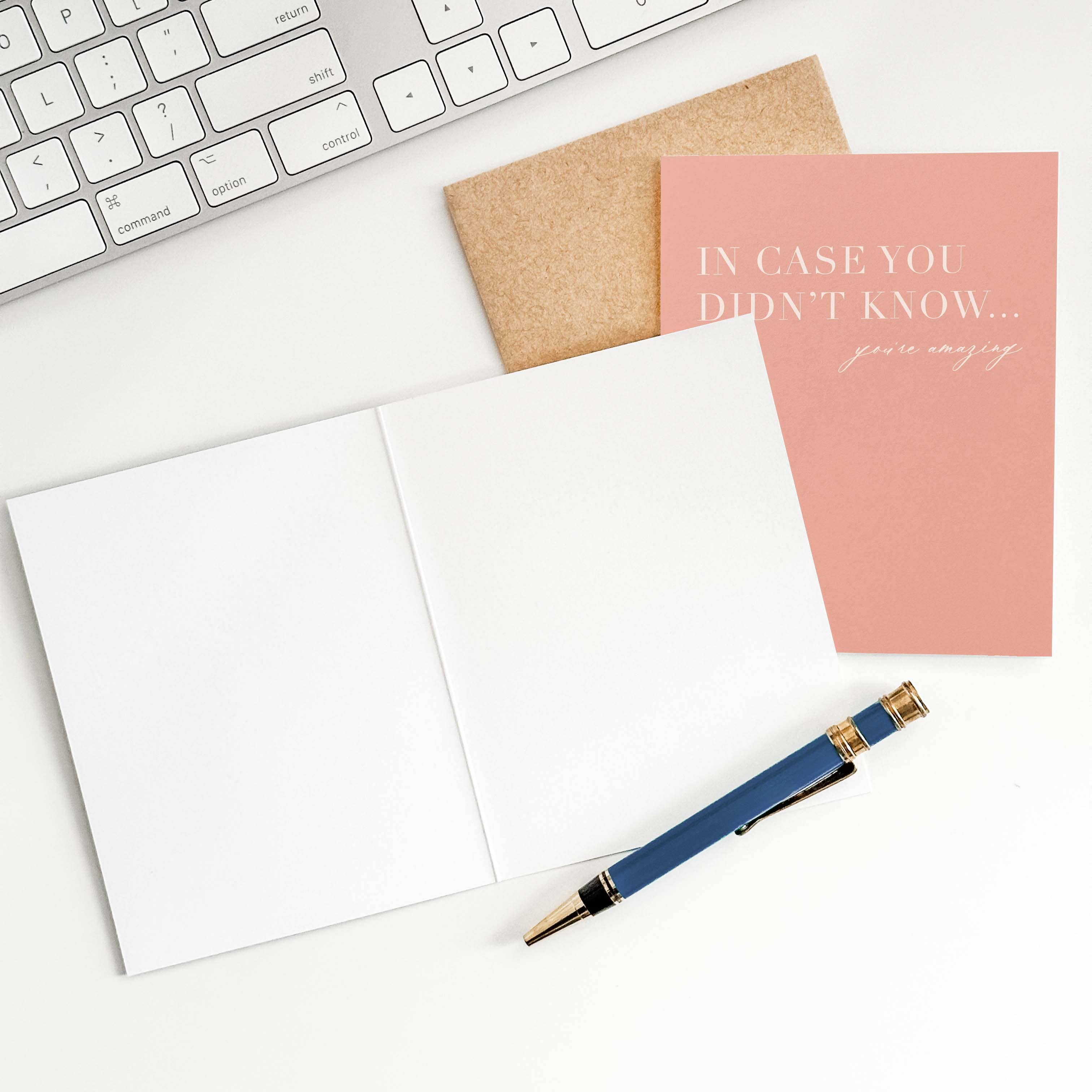 Blú Rose - Wholesale Encouragement Card - In Case You Didn't Know Appreciation Greeting Card1