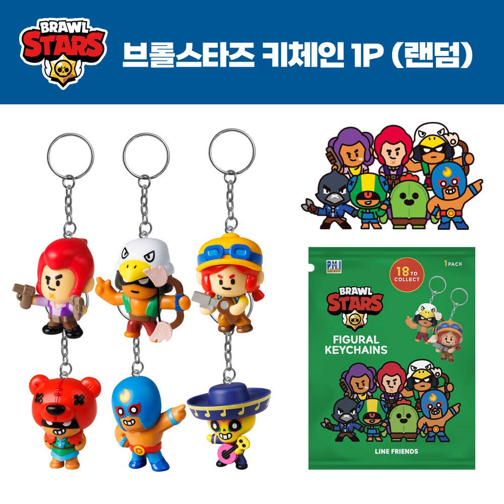 K-Wonderland - Wholesale Keychain - Unisex - Brawl Stars Random Figure Collectable key ring, Zipper charm2