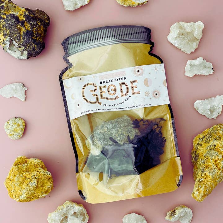 Sow the Magic – wholesale Andlig sten/kristall – Bryt upp Crystal Geode från vulkanisk sten