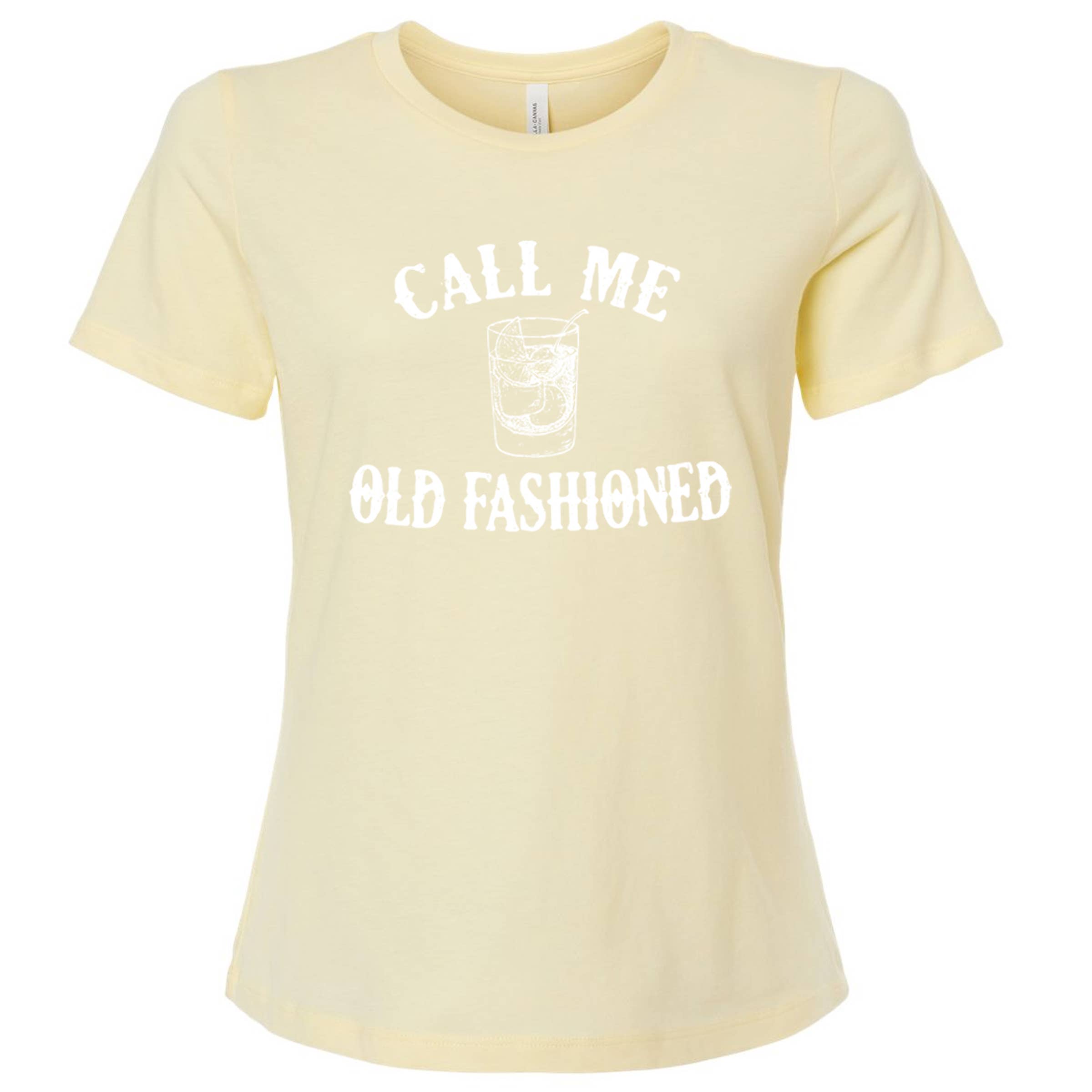 Wi-Wear - Wholesale Screen Printed T-Shirt - Women's - Call Me Old Fashioned Ladies T-Shirt Old Fashioned Cocktail4