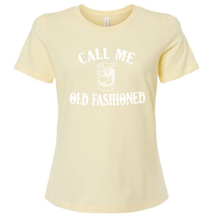 Wi-Wear - Wholesale Screen Printed T-Shirt - Women's - Call Me Old Fashioned Ladies T-Shirt Old Fashioned Cocktail4