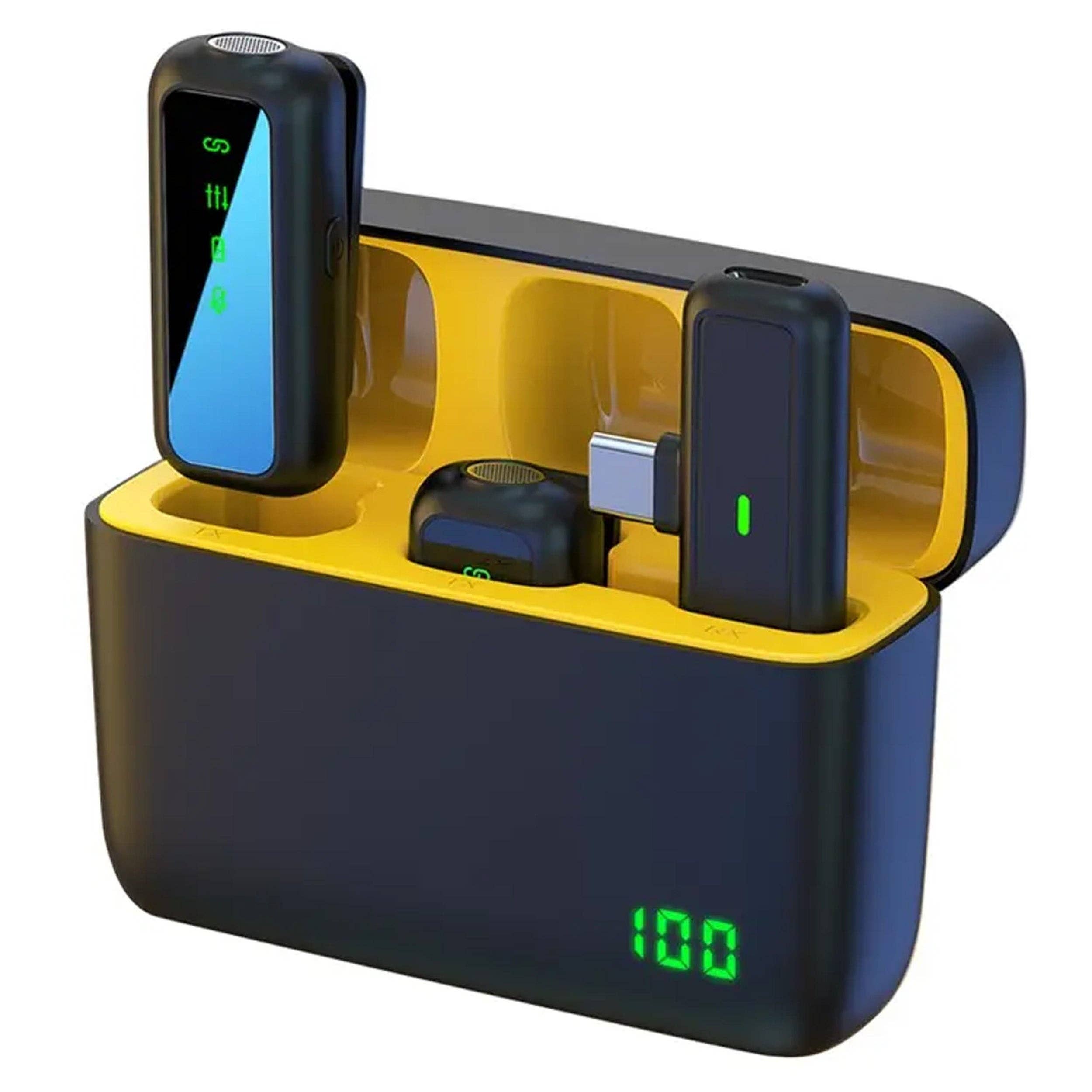 GulleeGadgets - Wholesale Lapel Pin/Button - SX6 Digital Wireless Lapel Mic Set For Type-C & IPhones6