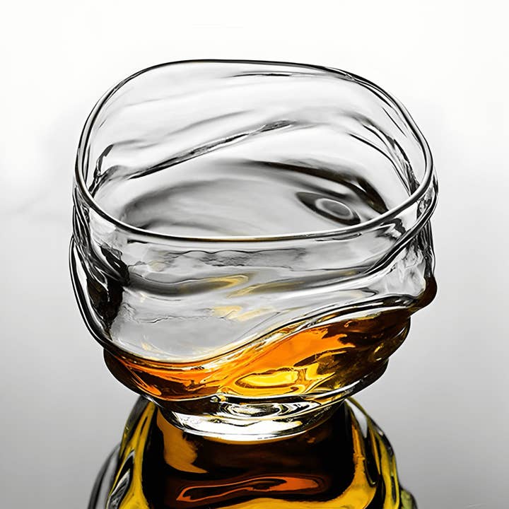 TsukiGlass - Wholesale Cocktail/liquor glass - Set of 4 Kai Japanese Crystal Whisky Glass16