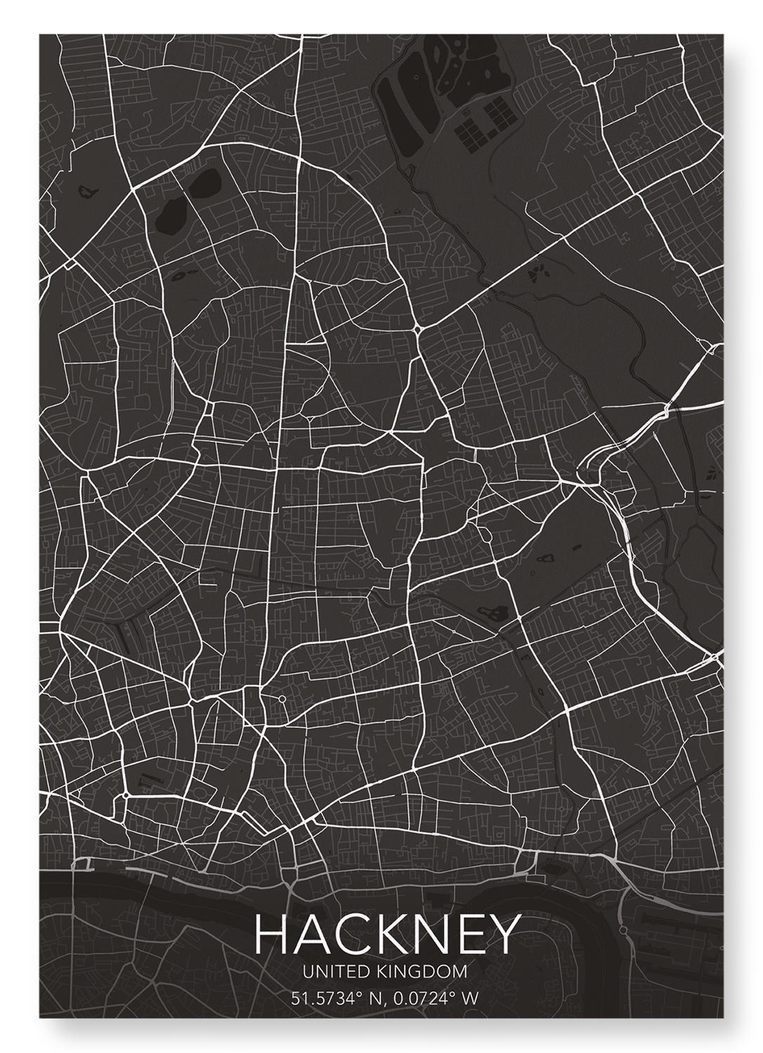 Ezen Trade – wholesale Art print – HACKNEY FULL MAP: Art Print0