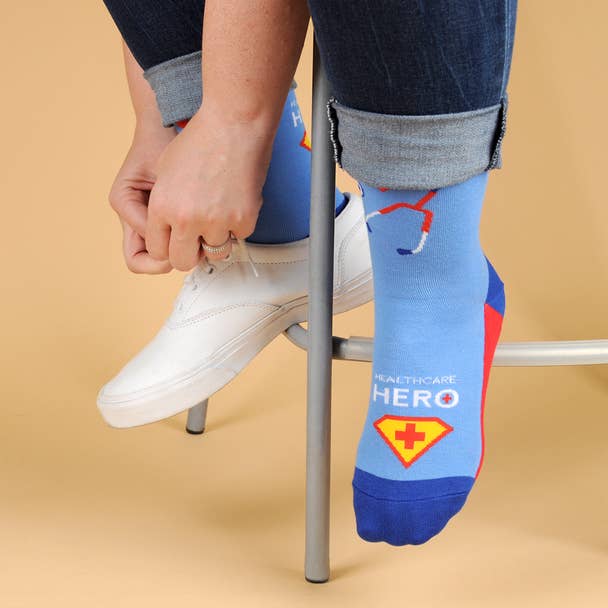 Selini New York - Wholesale Socks - Unisex - Health Care Heroes -Superheroes- Ultra Premium Socks2
