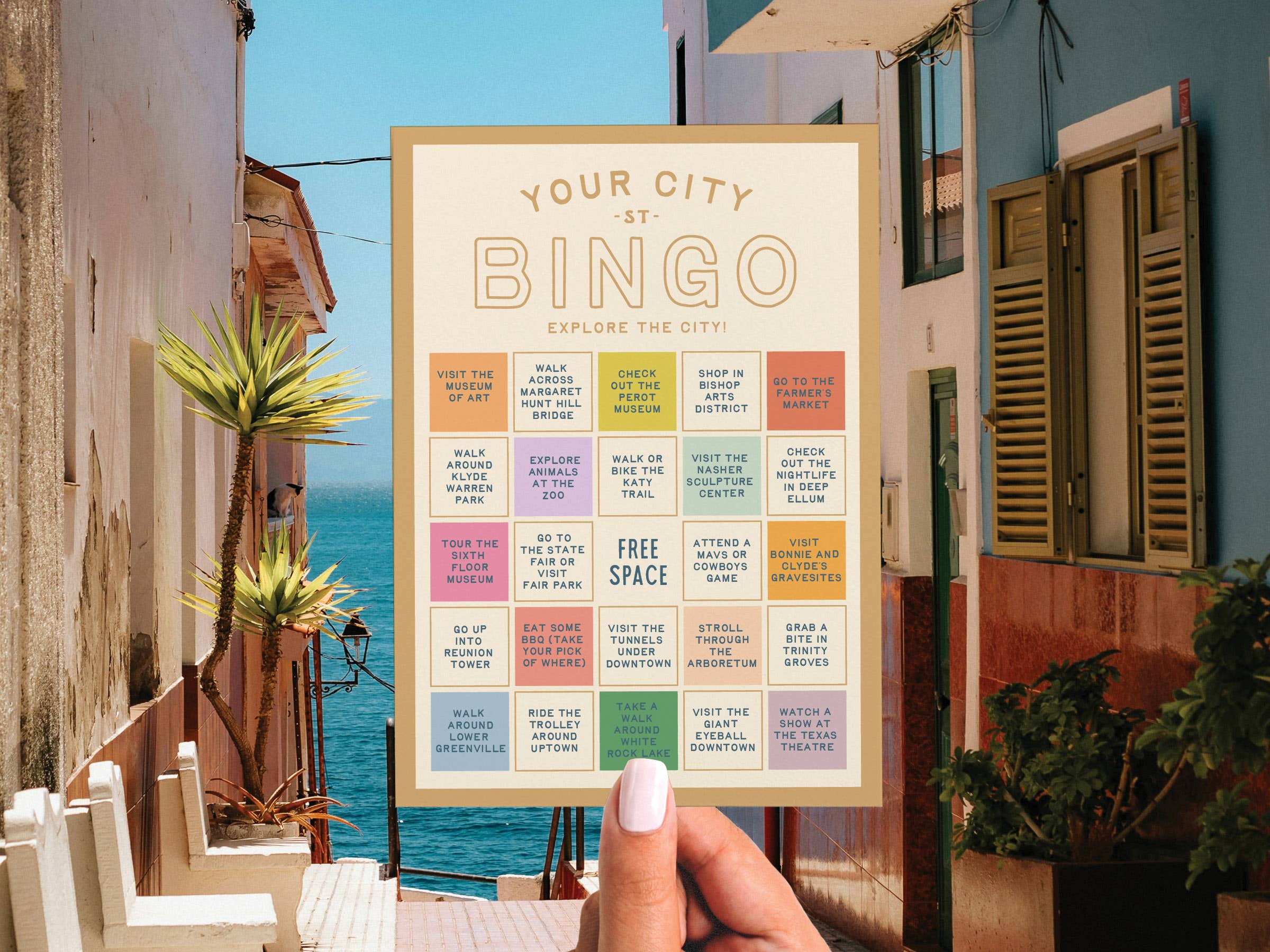 Easyhand Goods – formerly Onderkast - Wholesale Card Game - Custom City Explorer Bingo Card8