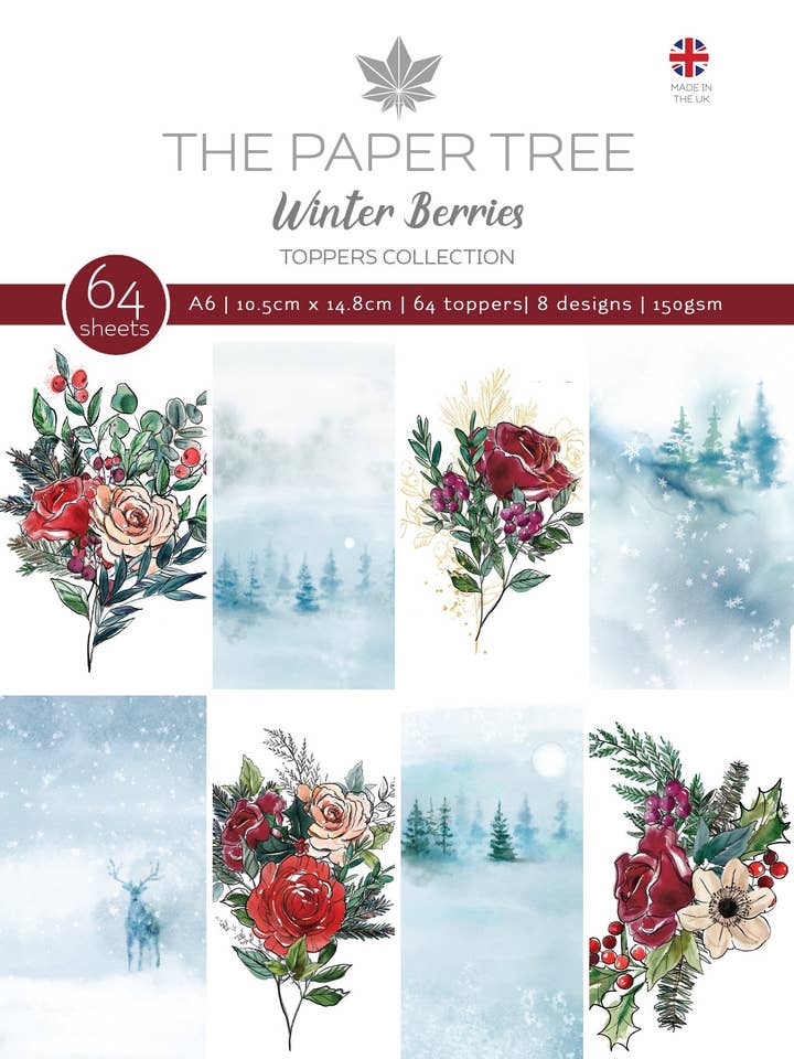 The Paper Tree Winter Berries A6 para venta al por mayor de Ecstasy Crafts Distributing