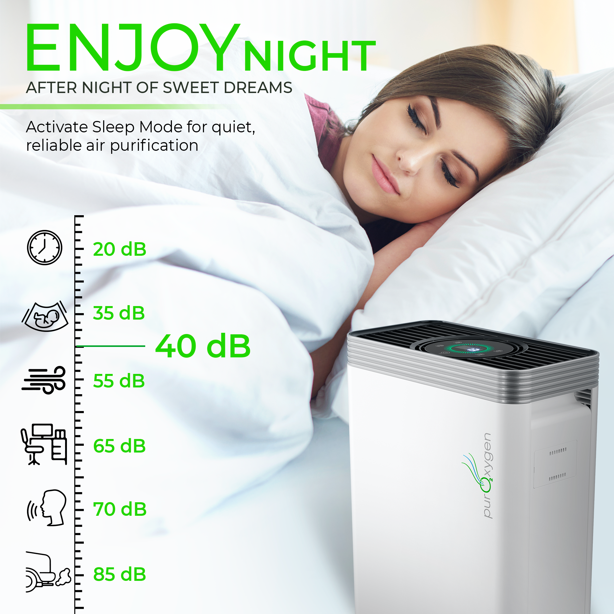 Productech – wholesale Air purifier – PURO²XYGEN P500 True Hepa Air Purifier, Wifi Control via App6