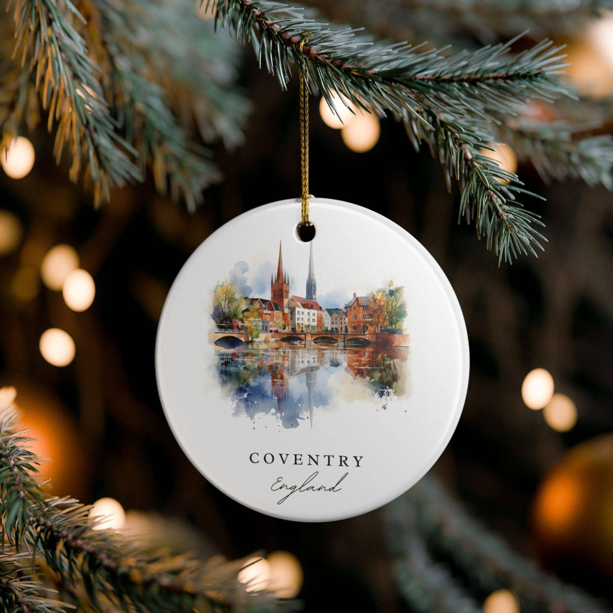 Premium Travel Art - Wholesale Ornament - Coventry Xmas Ornament | Ceramic | Travel Gift3