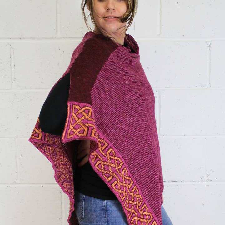 Knitted in Edinburgh - Wholesale Wrap - Women's - Mallow Ballater Shawl1