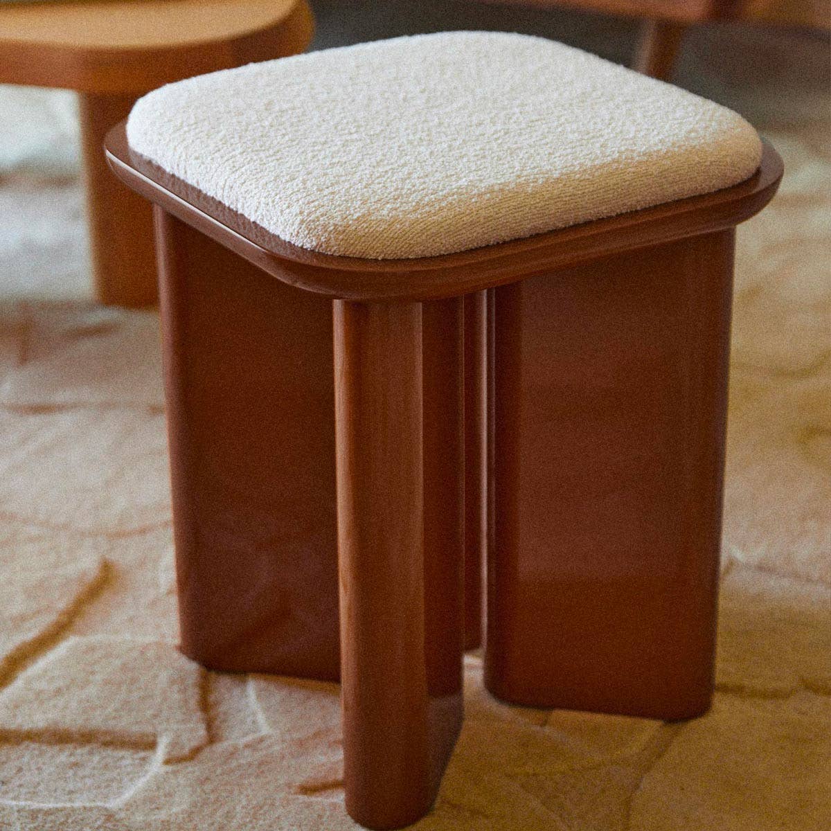 Gabrielle Paris - Mobilier - Venta al por mayor Puf - Puf de madera lacada LAZARE8