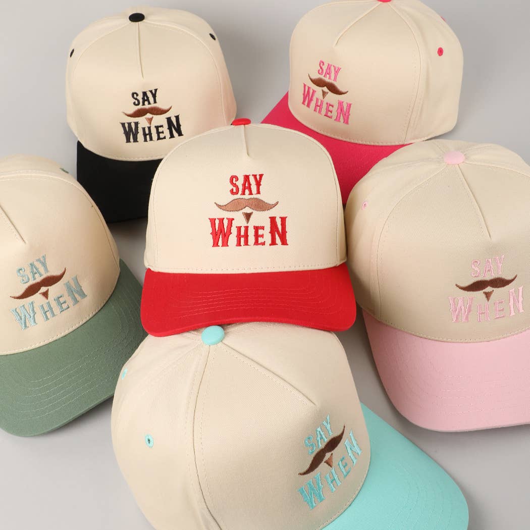 Fashion City - Wholesale Trucker Hat - Unisex - Say When  Mustache Tombstone Two-Tone Trucker Hat29