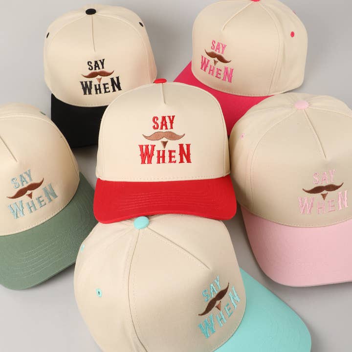 Fashion City - Wholesale Trucker Hat - Unisex - Say When Mustache Tombstone Two-Tone Trucker Hat29