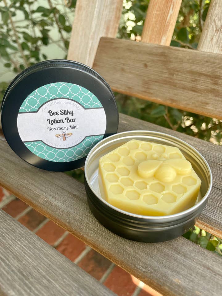 Barre de lotion solide à la cire d'abeille, lotion dure naturelle, barre pour peau sèche pour la vente par Thy Will Bee Done Apiary