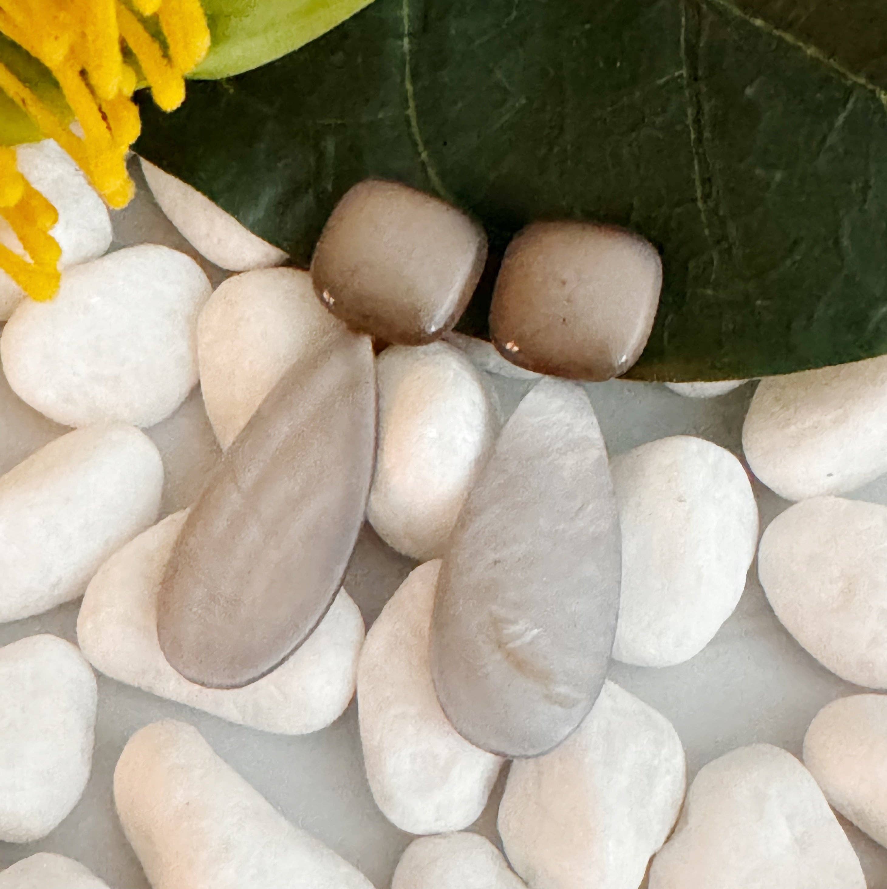 Ellison+Young – wholesale Dangle earrings – Pastel Breeze Double Stone Earrings1