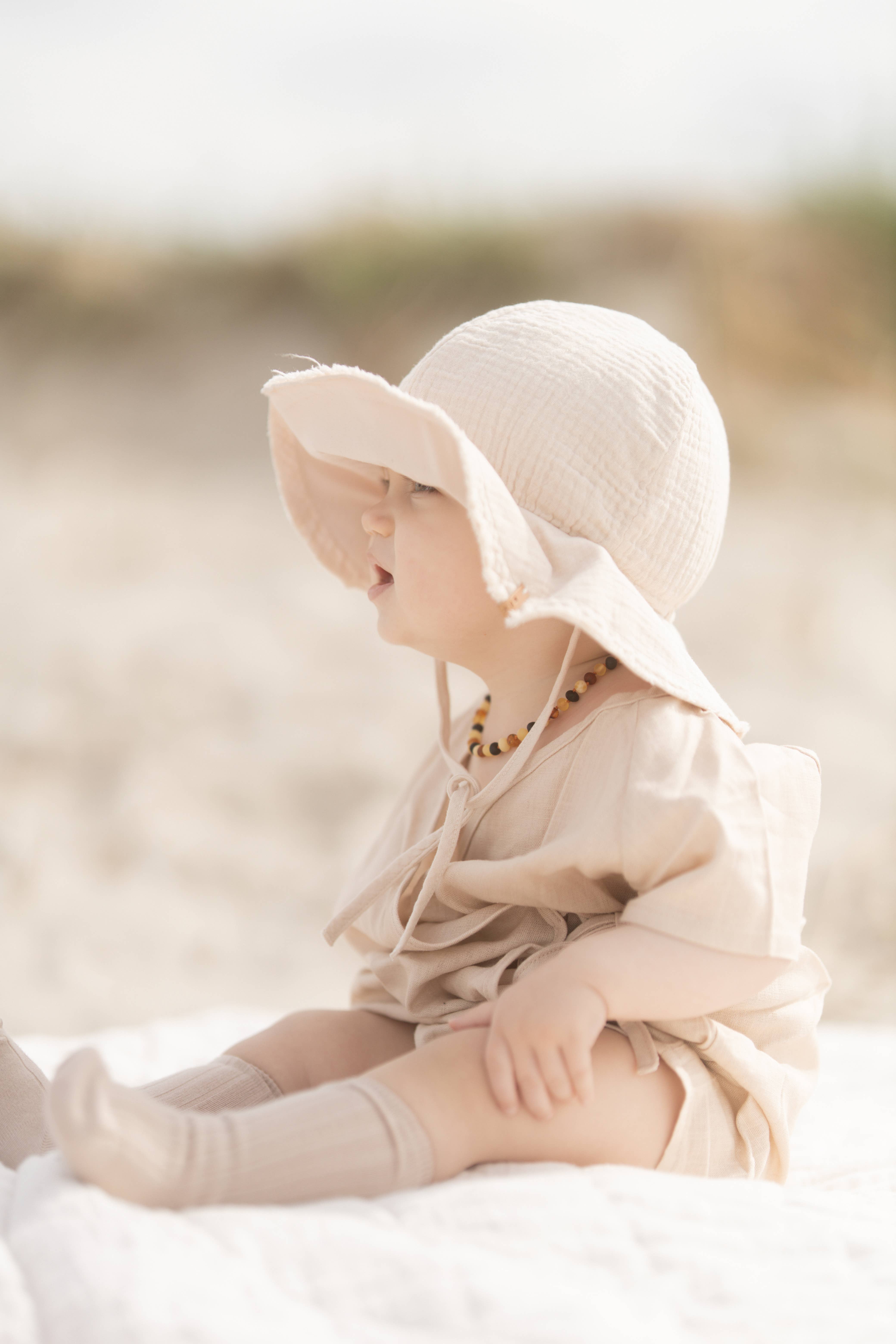 Annie & Charles - Wholesale Bodysuit (Non-Footed) - Baby - Annie & Charles® organic linen summer suit7