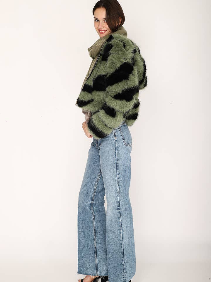 JAMILLA - Wholesale Fur/Faux Fur Coat - Women's - GIACCA ECOPELLICCA YV04427