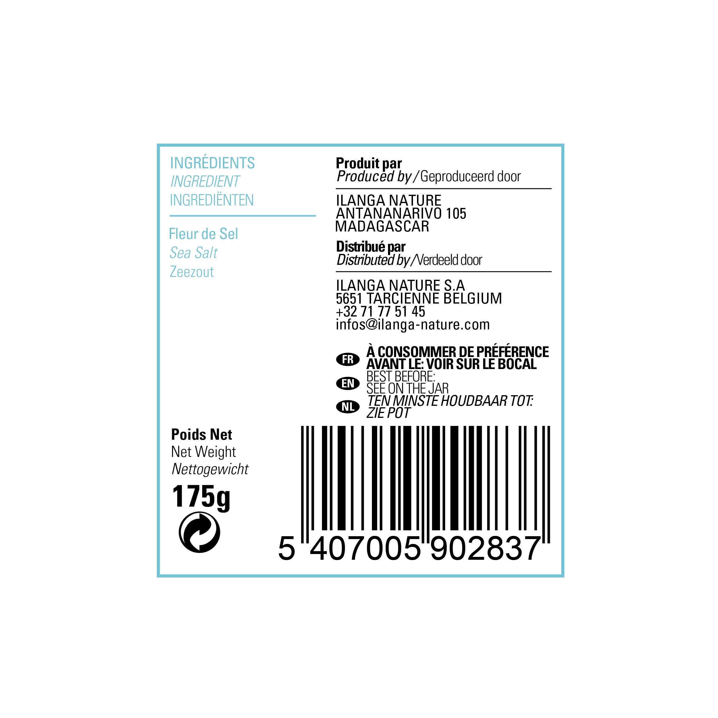 Ilanga Nature - Vente Sel - Fleur de Sel Nature 175g3