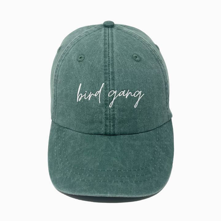 Bird Gang Embroidered Pigment-Dyed Baseball Cap for wholesale by jnh+design