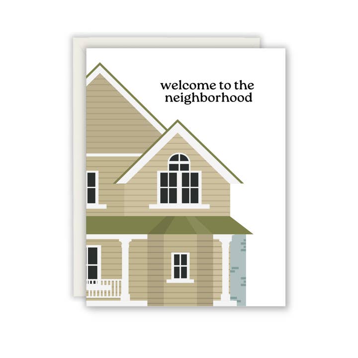 Welcome to the Neighborhood Greeting Card for wholesale by Paper Giggles